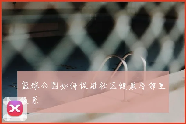 篮球公园如何促进社区健康与邻里关系